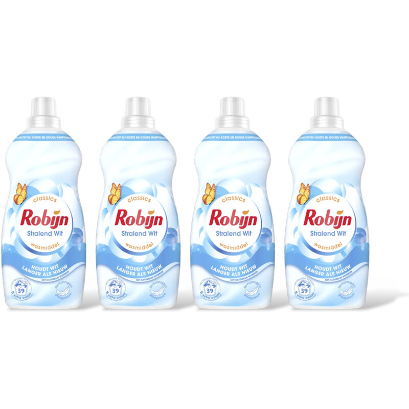 Robijn Stralend wit wasmiddel voordeel 4-pack