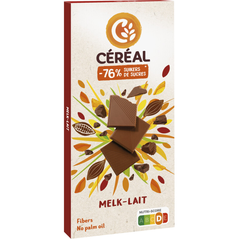 Een afbeelding van Céréal Melkchocolade minder suikers
