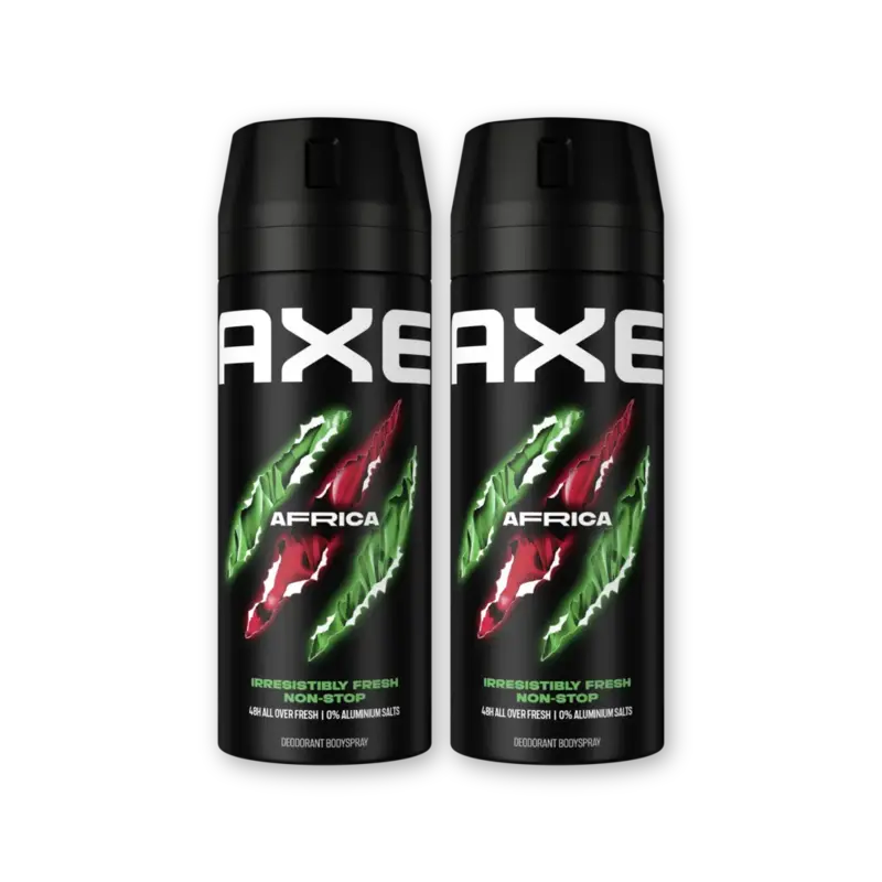 Axe Africa deodorant bodyspray 2-pack