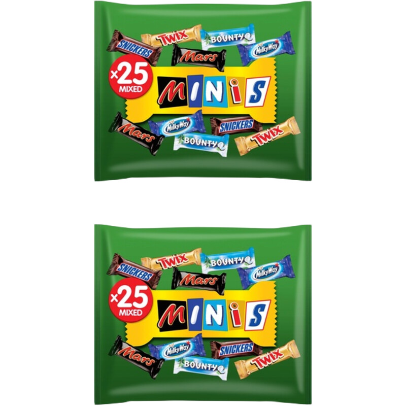 Een afbeelding van Mars Minimix repen uitdeelzak 2-pack