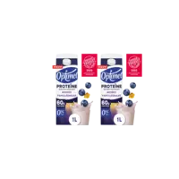 Optimel Drinkyoghurt protein bosbes vanil 2-pack