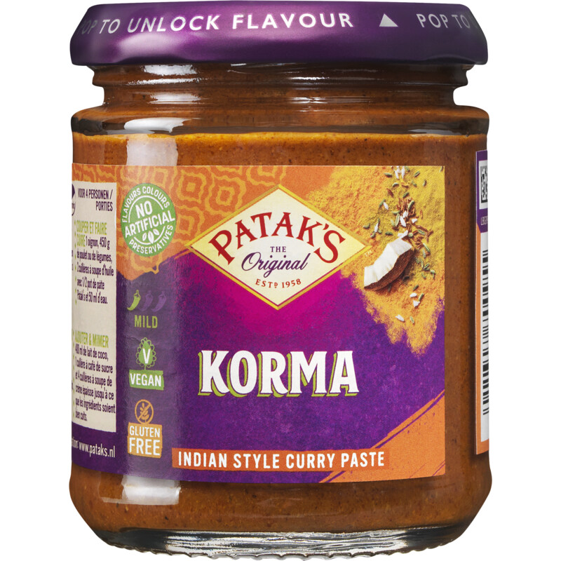 Een afbeelding van Patak's Kruidenpasta korma