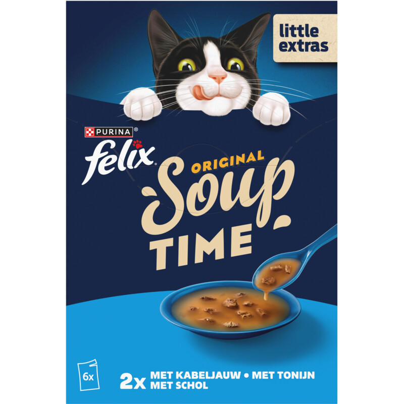 Een afbeelding van Felix Soup original met kabeljauw tonijn schol