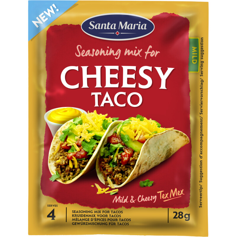 Een afbeelding van Santa Maria Cheesy taco kruidenmix
