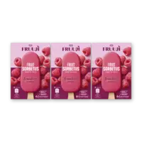 Ola Fruuji sorbetijs framboos 3-pack