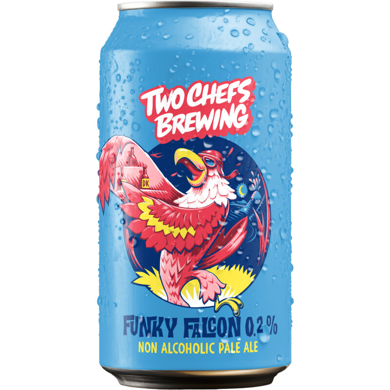 Two Chefs Brewing Funky falcon 0.2% non alcoholic pale ale