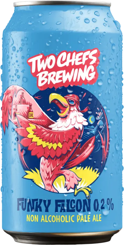 Funky falcon 0.2% non alcoholic pale ale