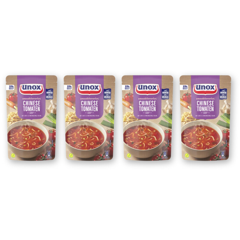 Unox Chinese tomatensoep 4-pack