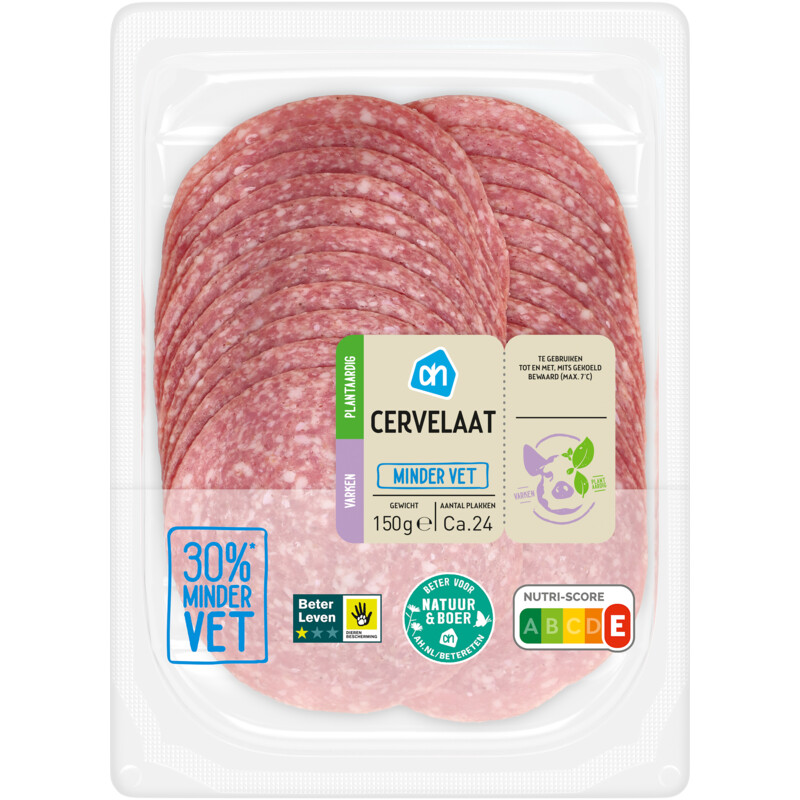 Een afbeelding van AH Cervelaat minder vet
