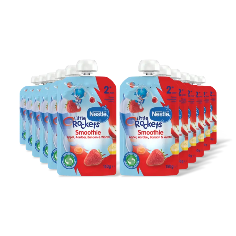 Smoothie aardbei appel bnan wrtl 2+ 12pk