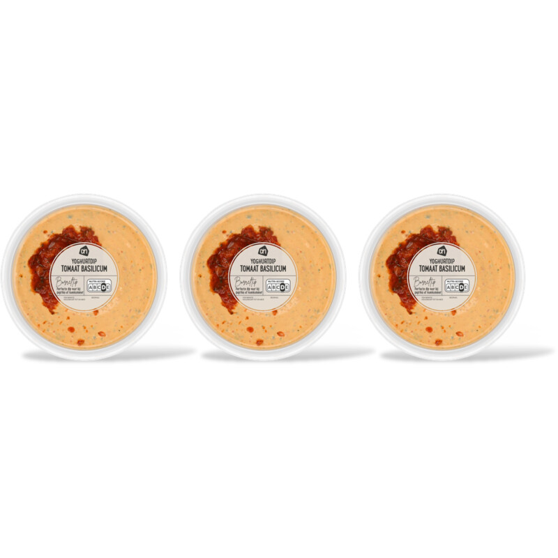 AH Yoghurtdip tomaat basilicum 3-pack