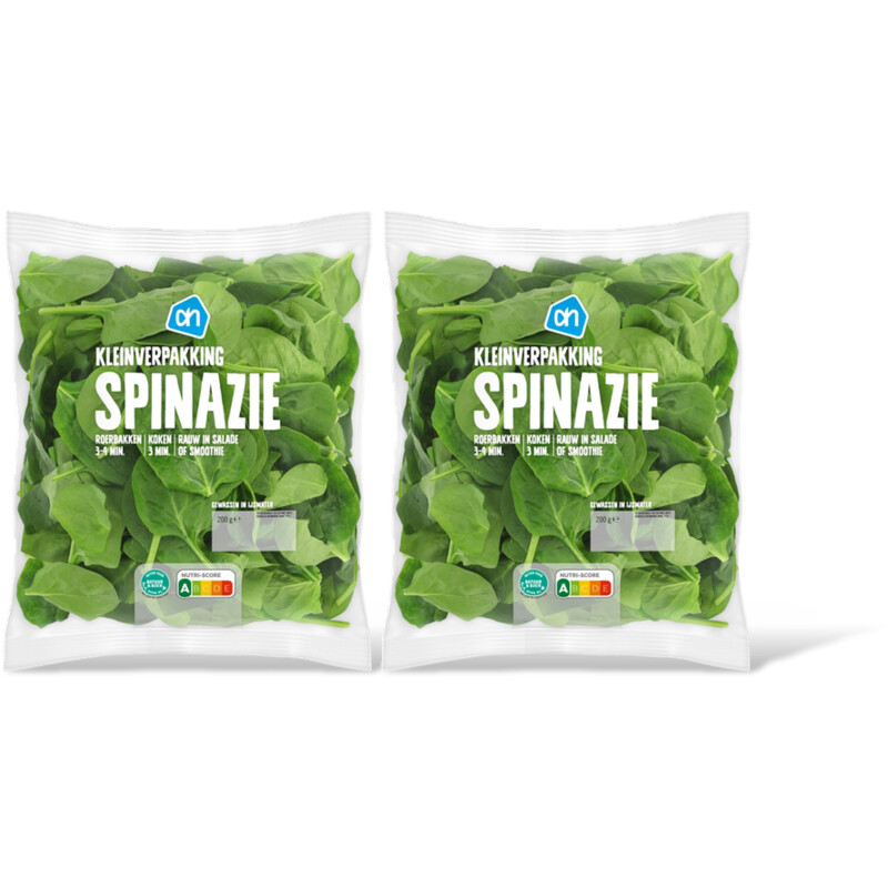 AH Spinazie kleinverpakking 2-pack