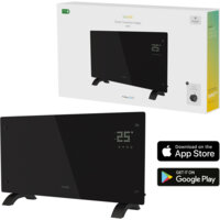 Een afbeelding van Hombli Glass panel heater - 2000W - zwart