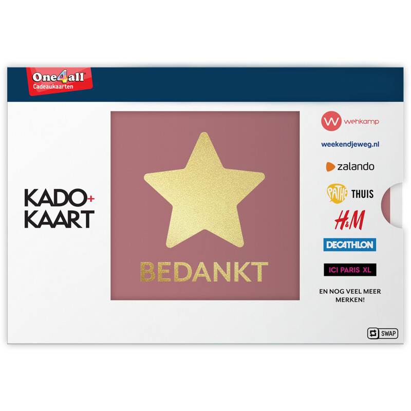 Een afbeelding van Blackhawk Kado + kaart bedankt e-gift 10 euro