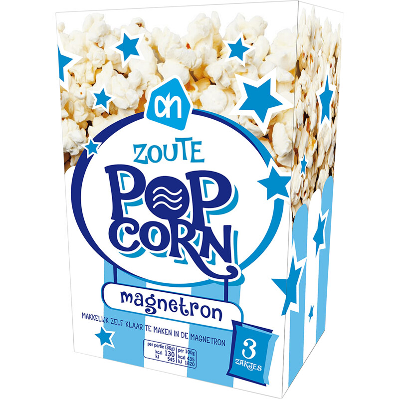 Een afbeelding van AH Magnetron Popcorn Zout