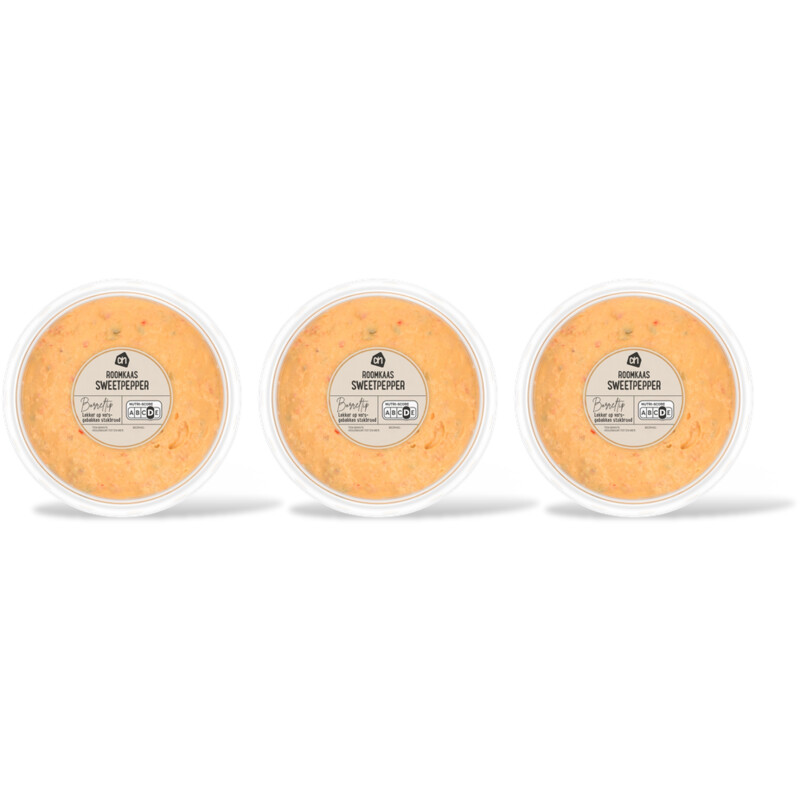 AH Roomkaas sweetpepper 3-pack