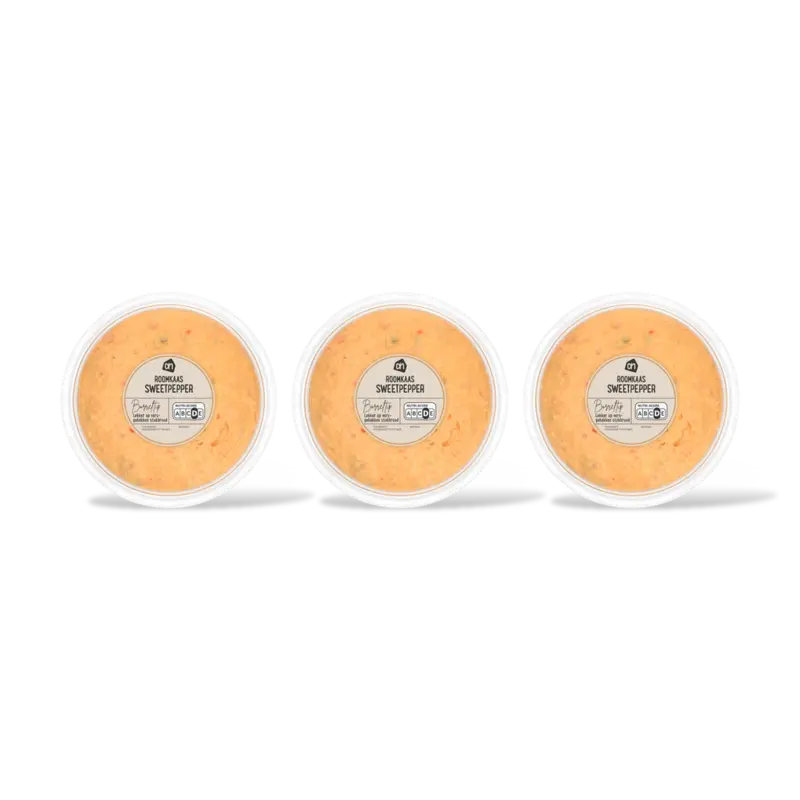 Roomkaas sweetpepper 3-pack