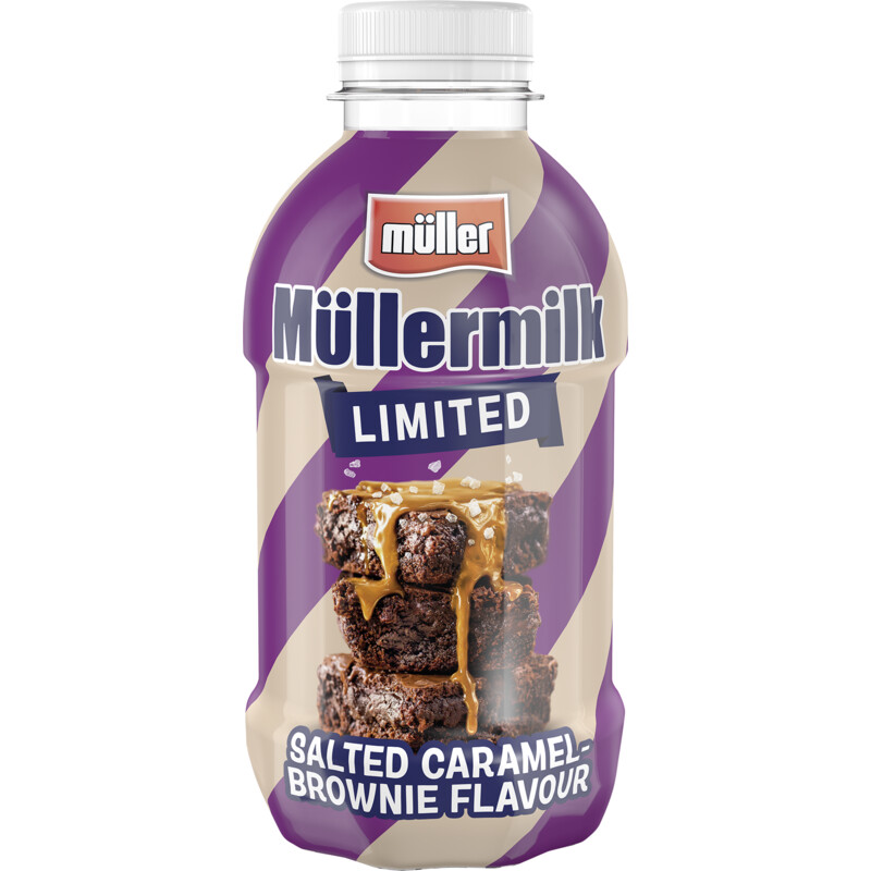 Müller Müllermilk salted caramel brownie