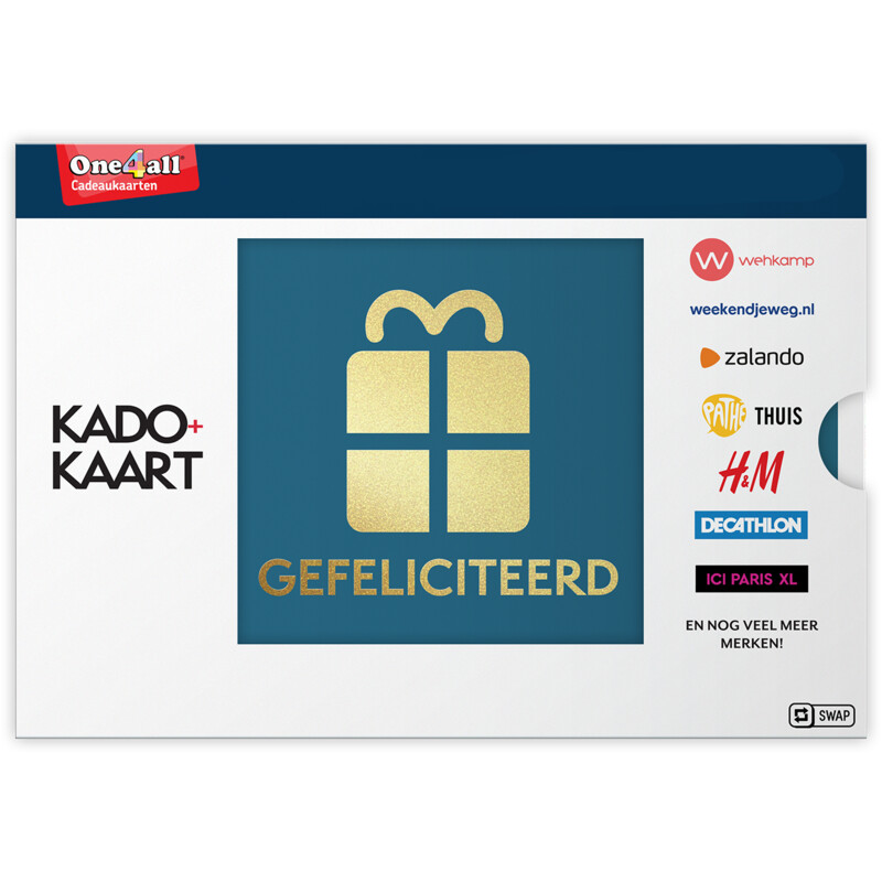 Een afbeelding van Blackhawk Kado+kaart gefeliciteerd e-gift 10 euro