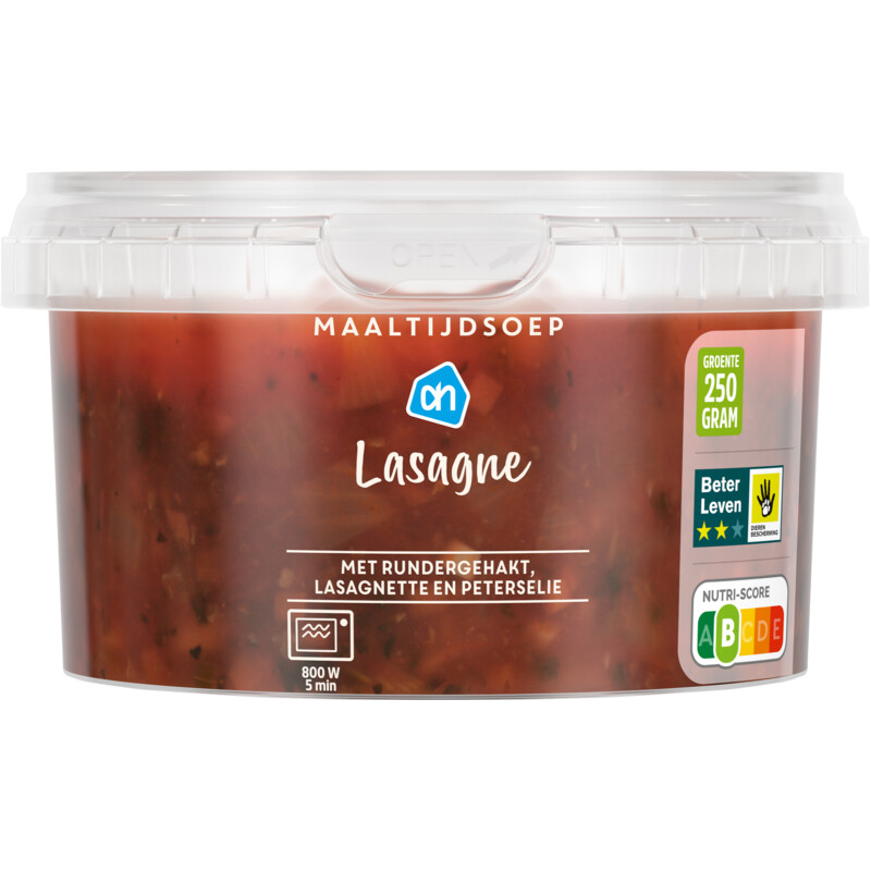 Een afbeelding van AH Maaltijdsoep lasagne