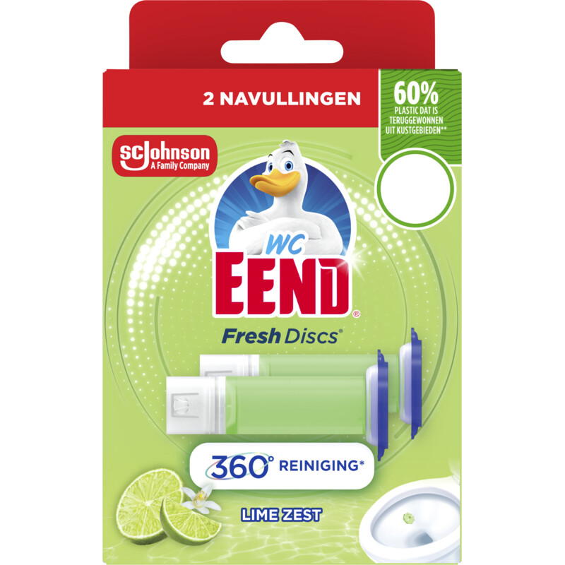 Een afbeelding van WC-Eend Fresh discs lime zest navul