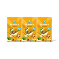 AH Granola pindakaas 0% toegev suiker 3pack