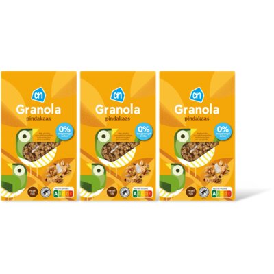 pdp-image-AH Granola pindakaas 0% toegev suiker 3pack