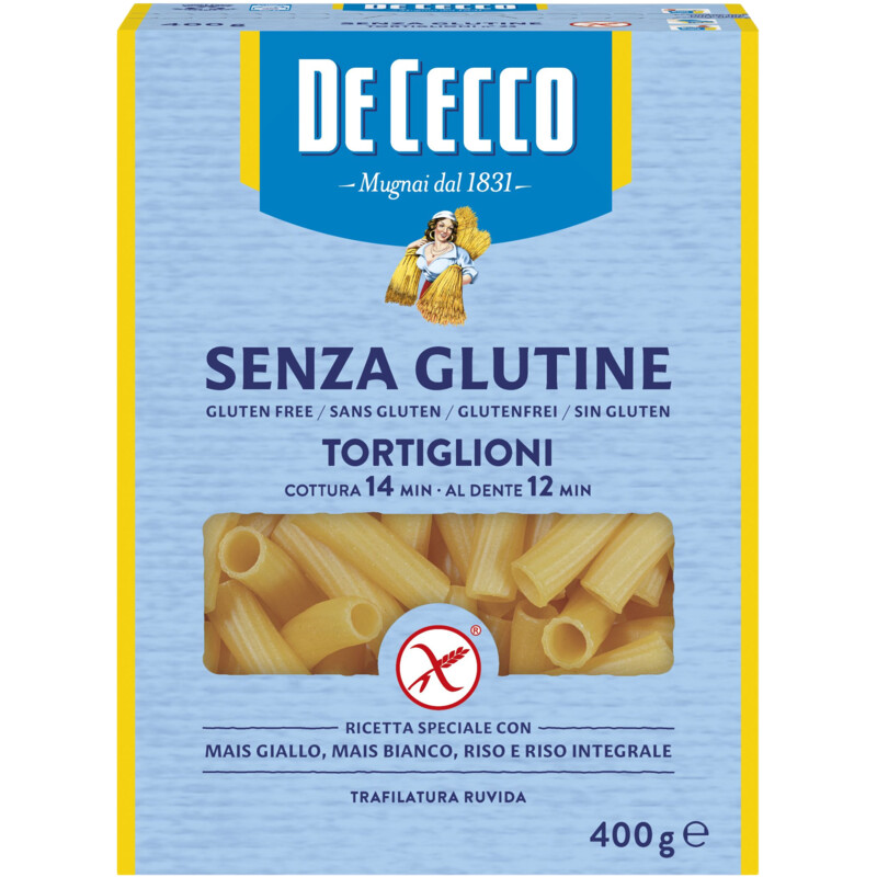 Een afbeelding van De Cecco Tortiglioni glutenvrij