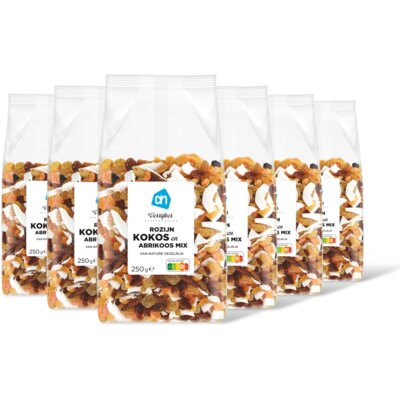 pdp-image-AH Verrijker rozijn kokos abrikoosmix 6pack