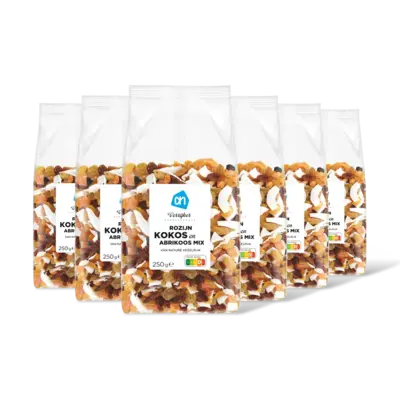 pdp-image-AH Verrijker rozijn kokos abrikoosmix 6pack