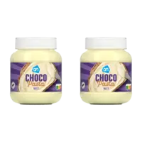 AH Chocoladepasta wit 2-pack