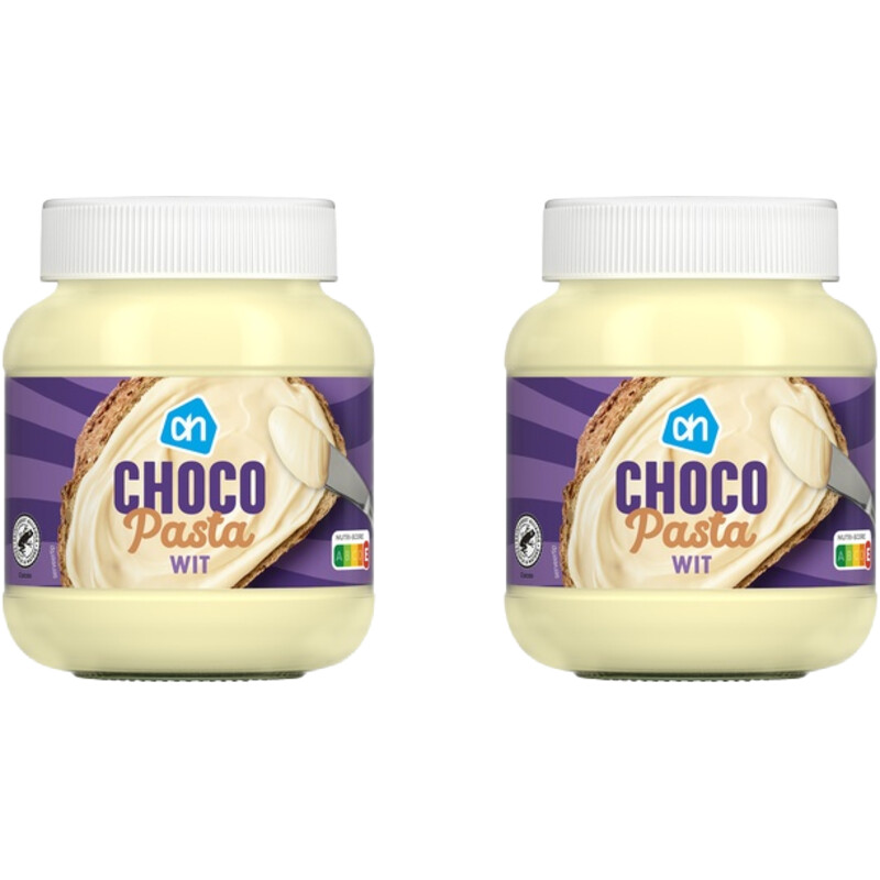 Een afbeelding van AH Chocoladepasta wit 2-pack