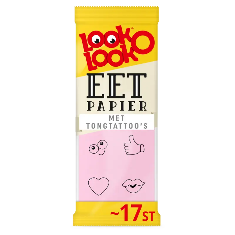 Eetpapier met 6 Tongtattoo's