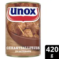 Unox Gehaktballetjes in satesaus