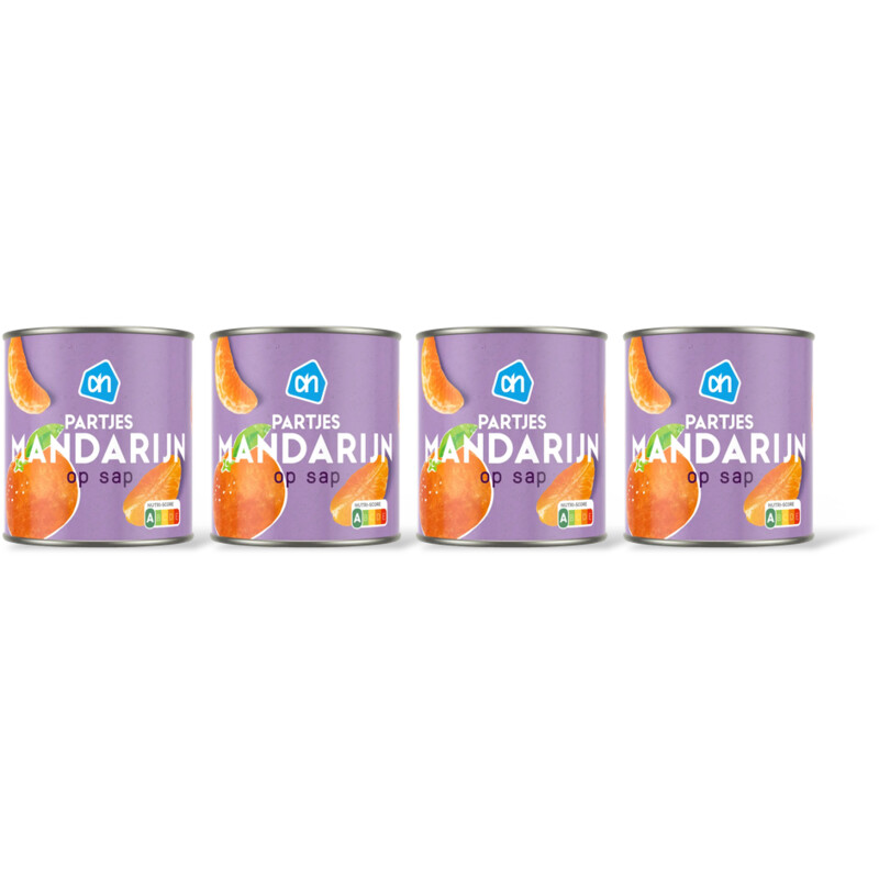 AH Partjes mandarijn op sap 4-pack