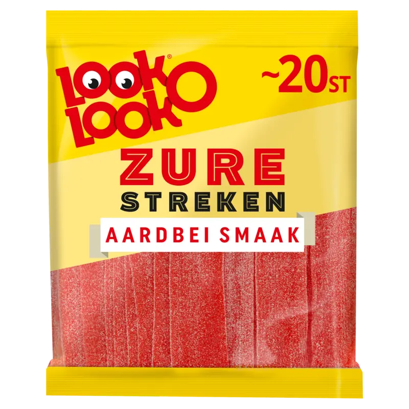 Look-O-Look Zure streken aardbei smaak value pack