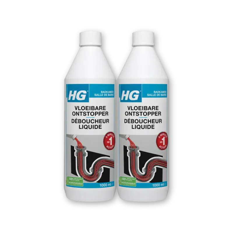 HG Vloeibare ontstopper 2-pack