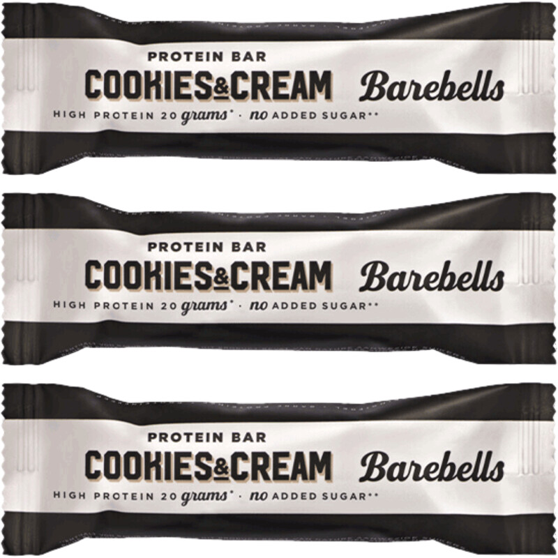 Een afbeelding van Barebells Cookies & Cream 3-pack