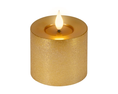 pdp-image-Lumineo Led stompkaars goud 9,5cm