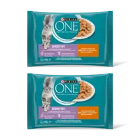 Purina ONE Sensitive met kip en wortels 2-pack