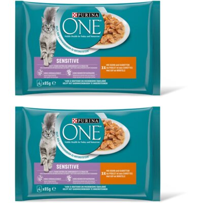 pdp-image-Purina ONE Sensitive met kip en wortels 2-pack