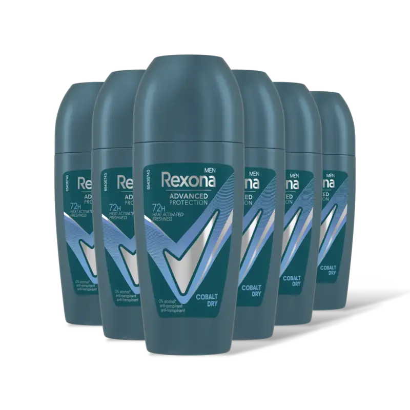 Rexona Men dry cobalt anti-transpirant 6-pack