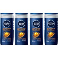 Een afbeelding van NIVEA Men sport fresh effect shower gel 4-pack