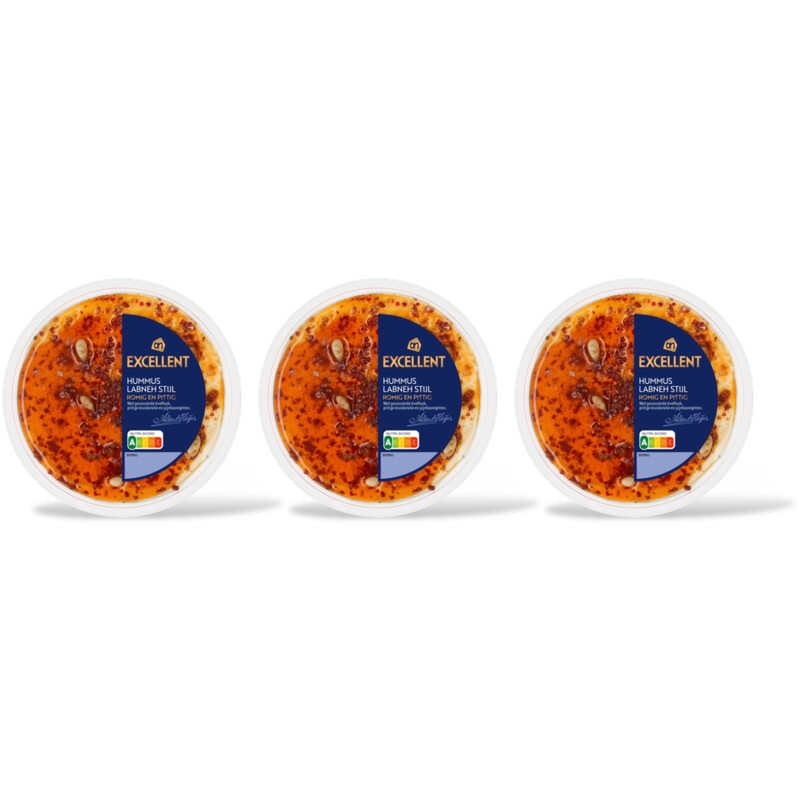 AH Excellent Hummus labneh stijl 3-pack