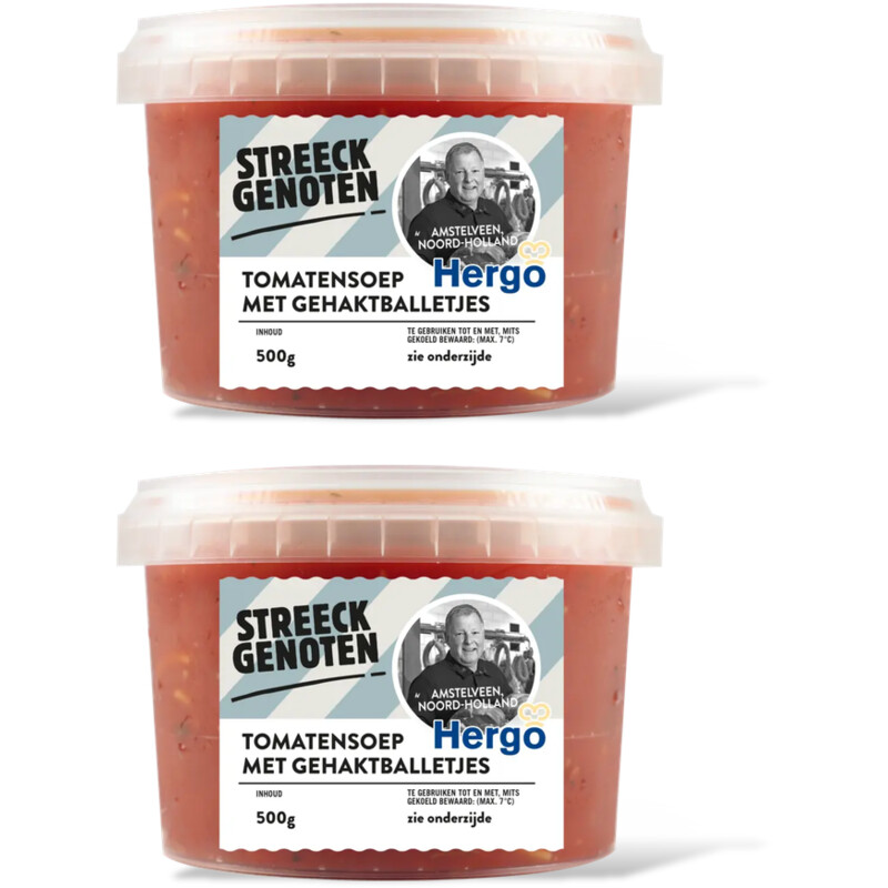 Streeckgenoten Tomatensoep met gehaktballetjes 2-pack