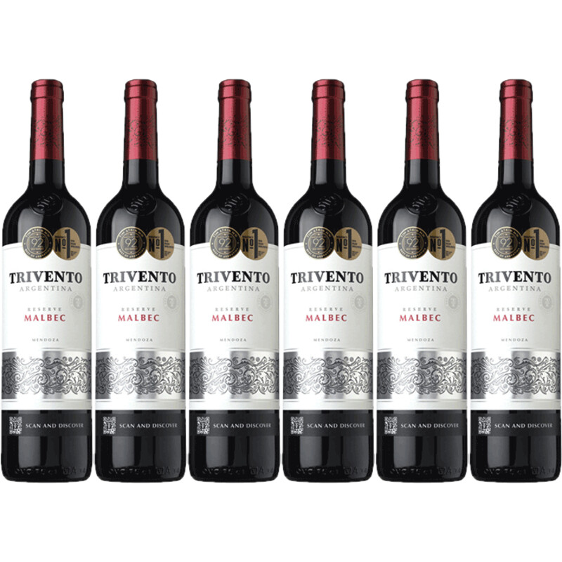 Een afbeelding van Trivento Malbec 6 flessen