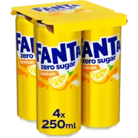 Fanta Lemon zero sugar 4-pack