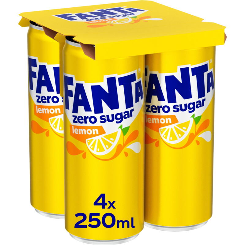 Fanta Lemon zero sugar 4-pack