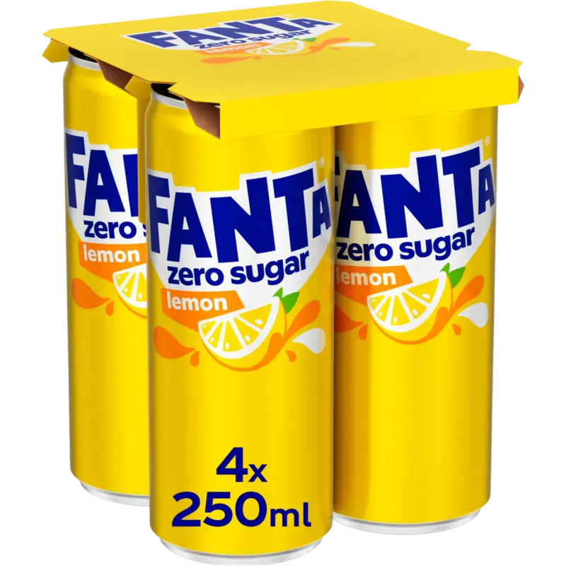Fanta Lemon zero sugar 4-pack