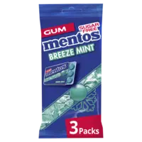 Mentos Gum Breeze mint 3-pack